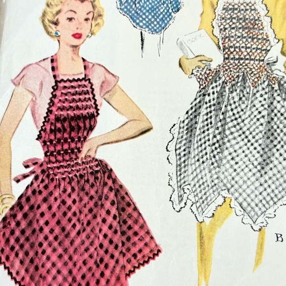 4/$50 McCall's 1711 Printed Apron sew Pattern 1952 🪡 - Picture 4 of 7